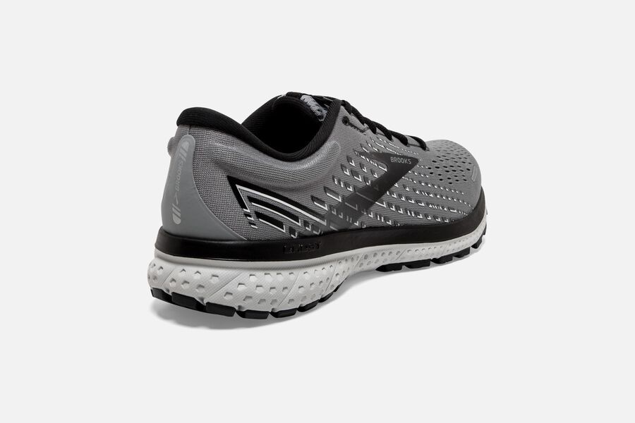 Brooks Running Shoes Mens Grey/Black - Ghost 13 Road - 9027-GQOMN